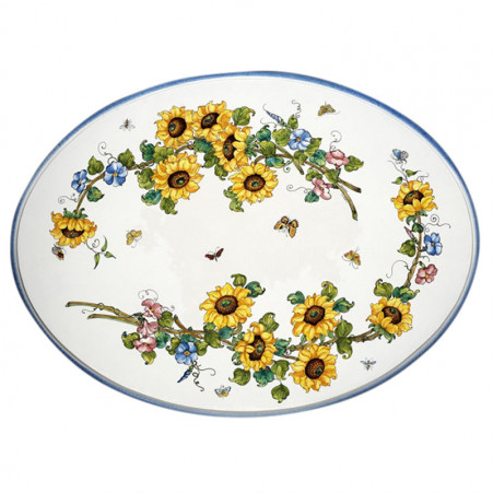 Sunflowers oval shape